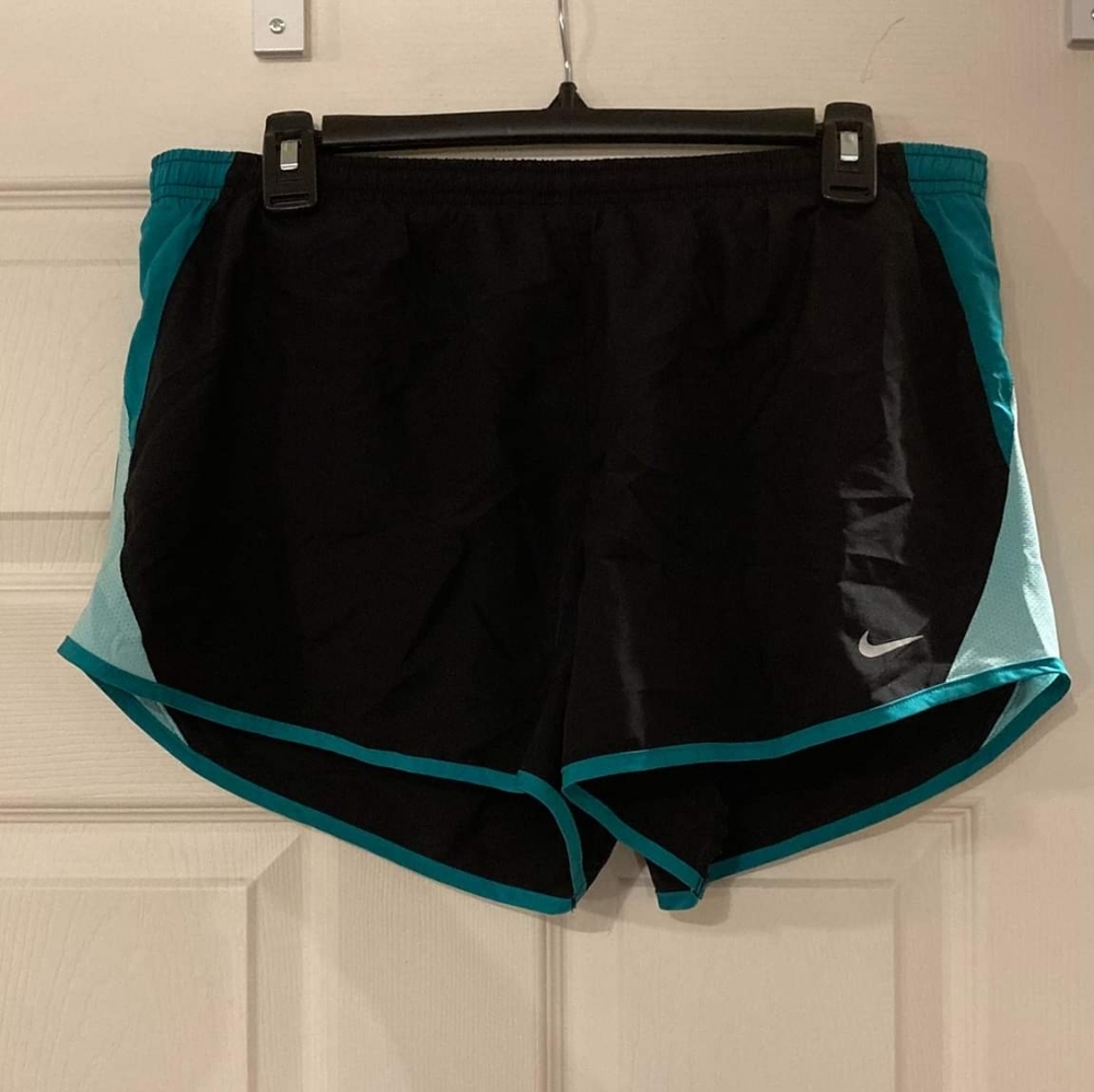 Black and teal shorts
